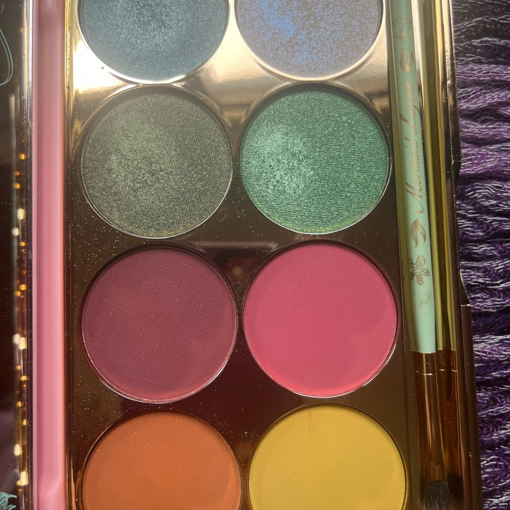 Besame Ltd edition Mermaid Lagoon Eyeshadow Palette with box